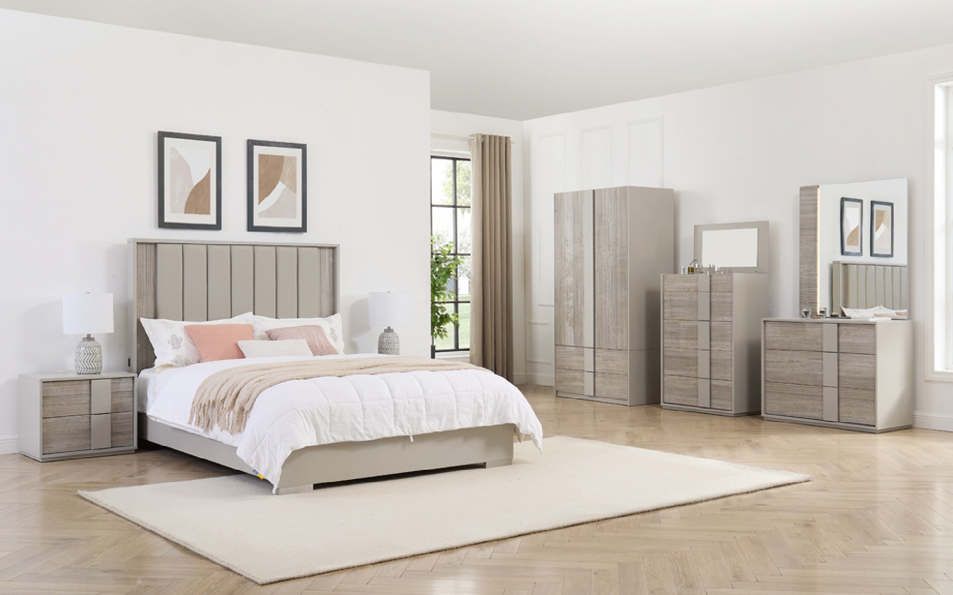 Julie Chest 3 Drawer Grey-Renaissance Design Studio