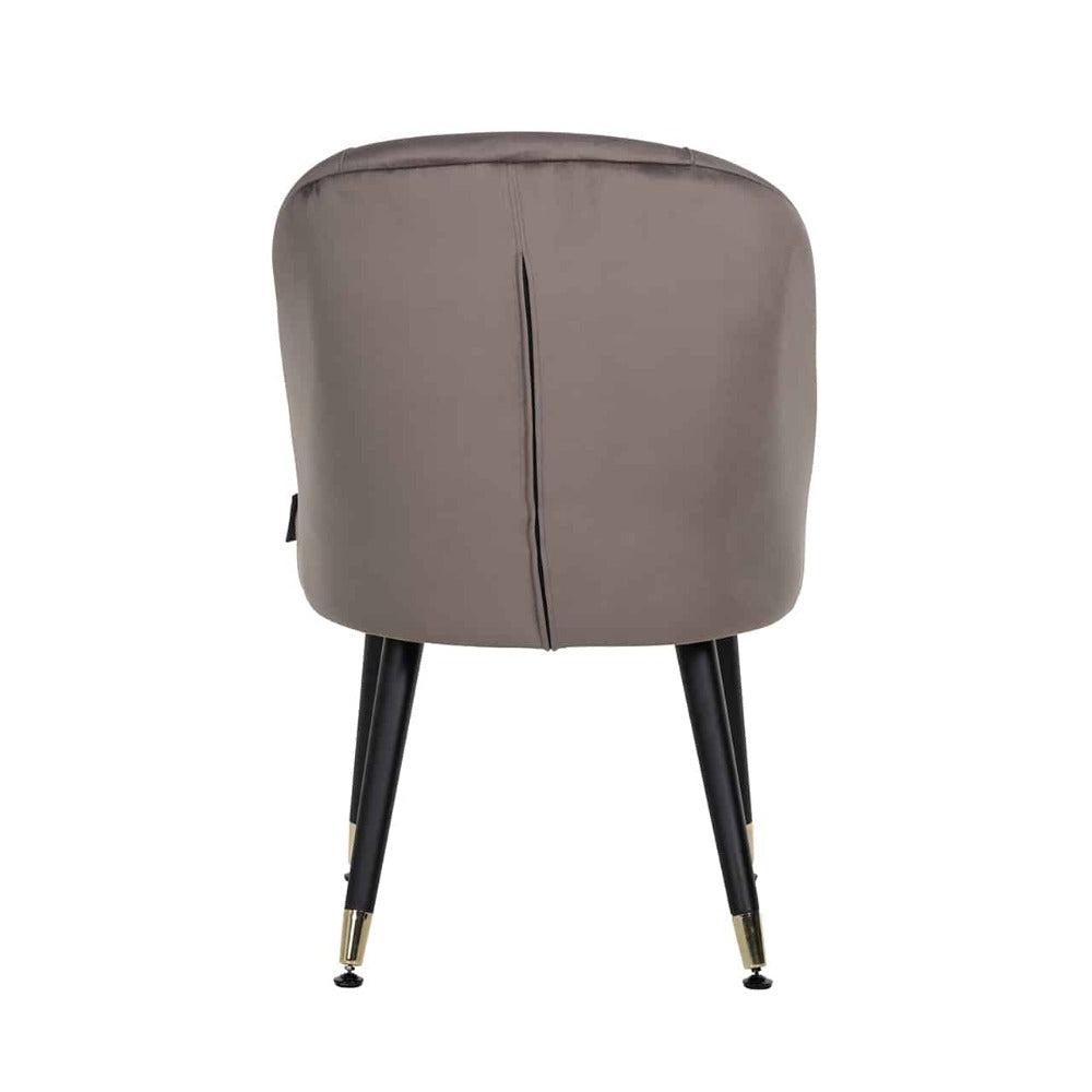 Julio Contemporary Dining Chair Gold Cap
