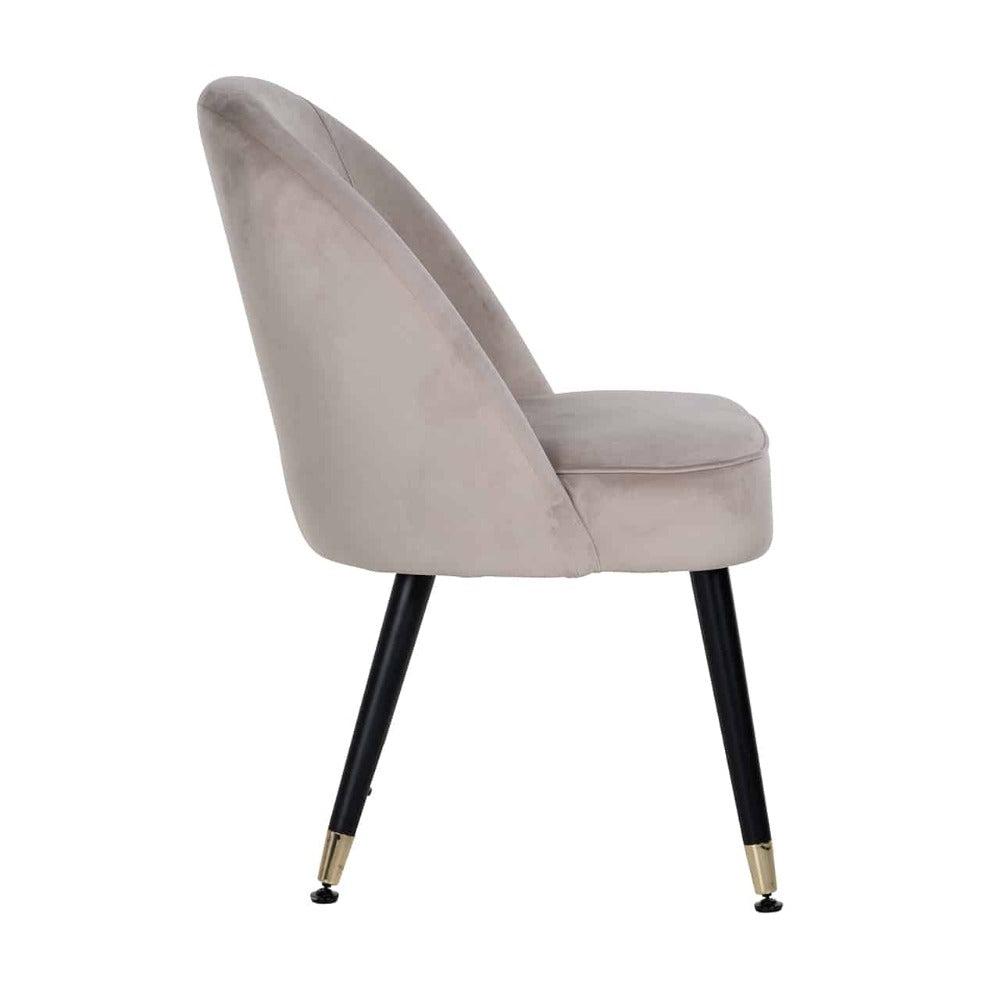 Julio Contemporary Dining Chair Gold Cap-Renaissance Design Studio
