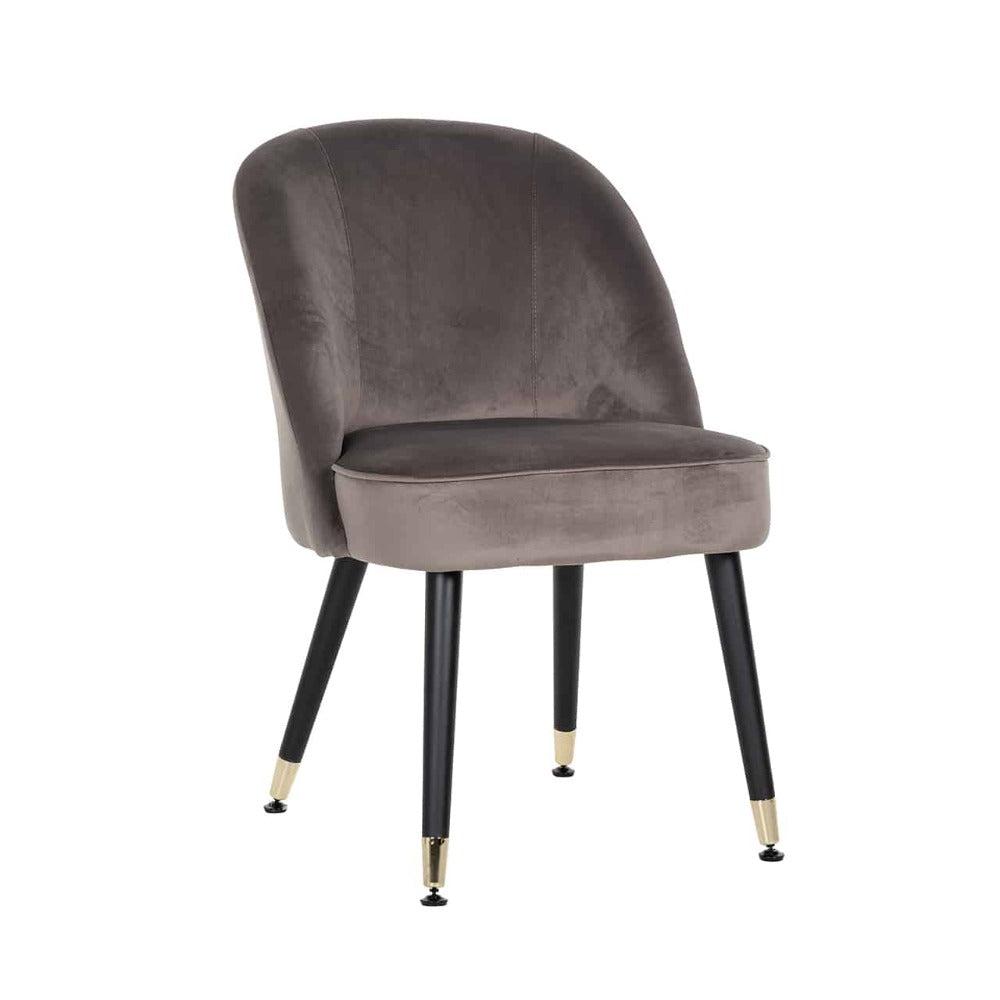 Julio Contemporary Dining Chair Gold Cap