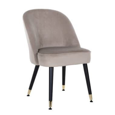 Julio Contemporary Dining Chairs Silver or gold  Caps