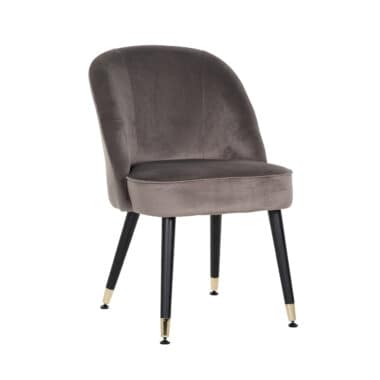 Julio Contemporary Dining Chairs Silver or gold  Caps