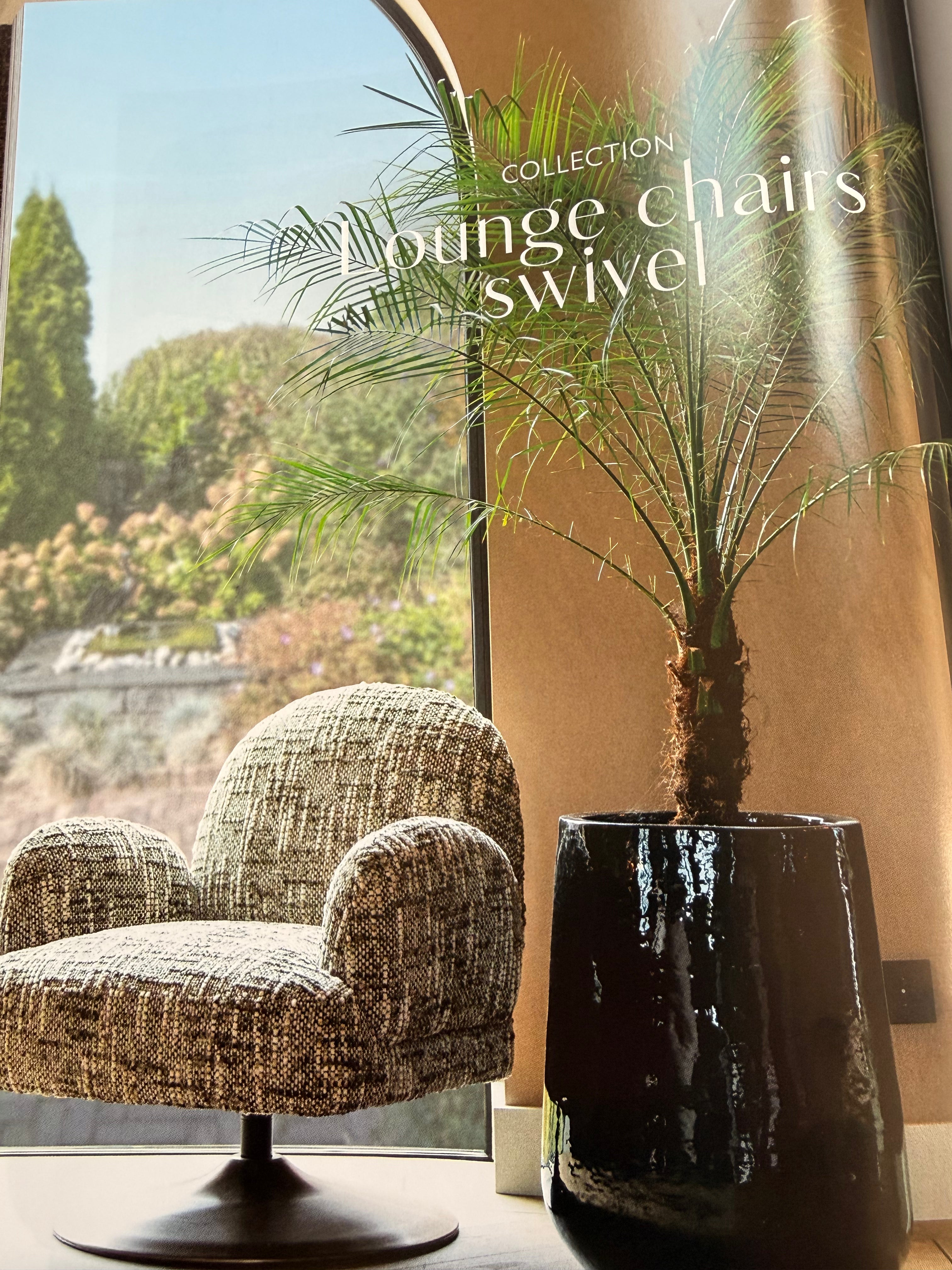 Kagney feature swivel armchair-Renaissance Design Studio