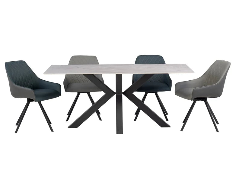 Karen Dining Table 180 cm. Choice of colour top-Renaissance Design Studio