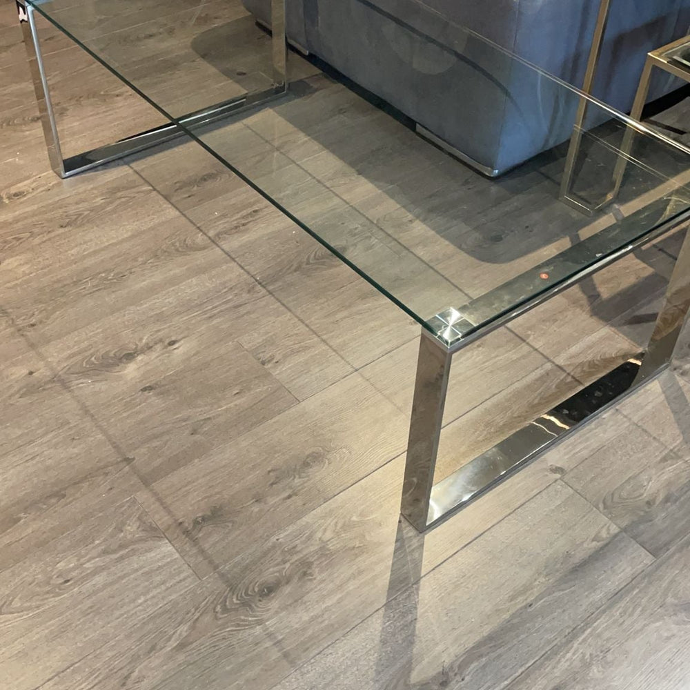 Kayla chrome coffee table clearance offer