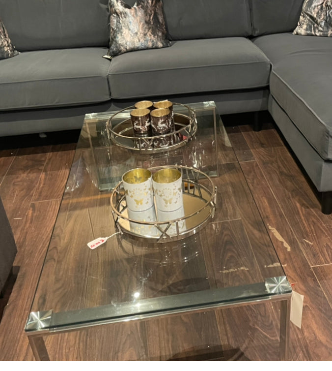 Kayla chrome coffee table clearance offer