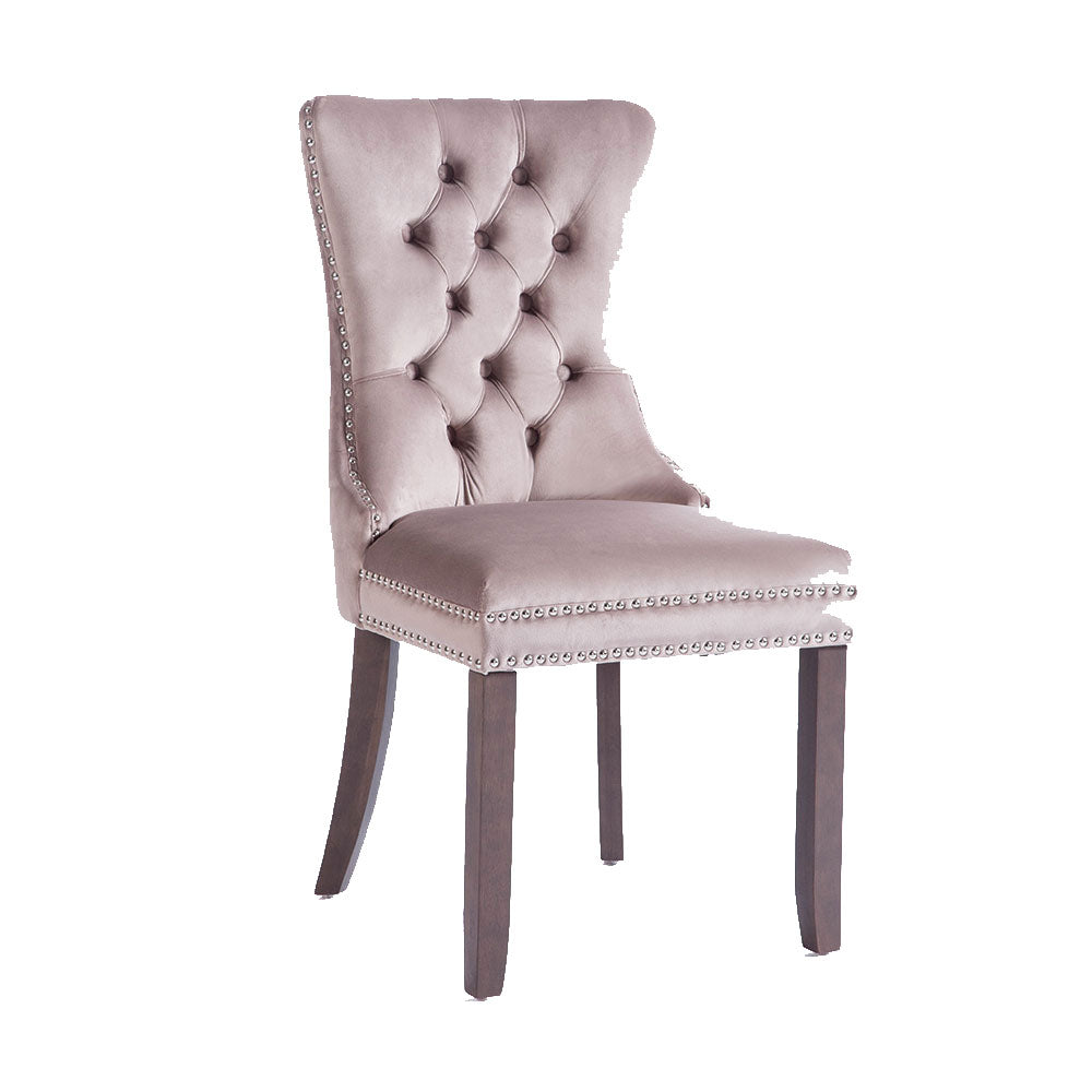 Kayla Velvet  dining chair with buttons  reduced