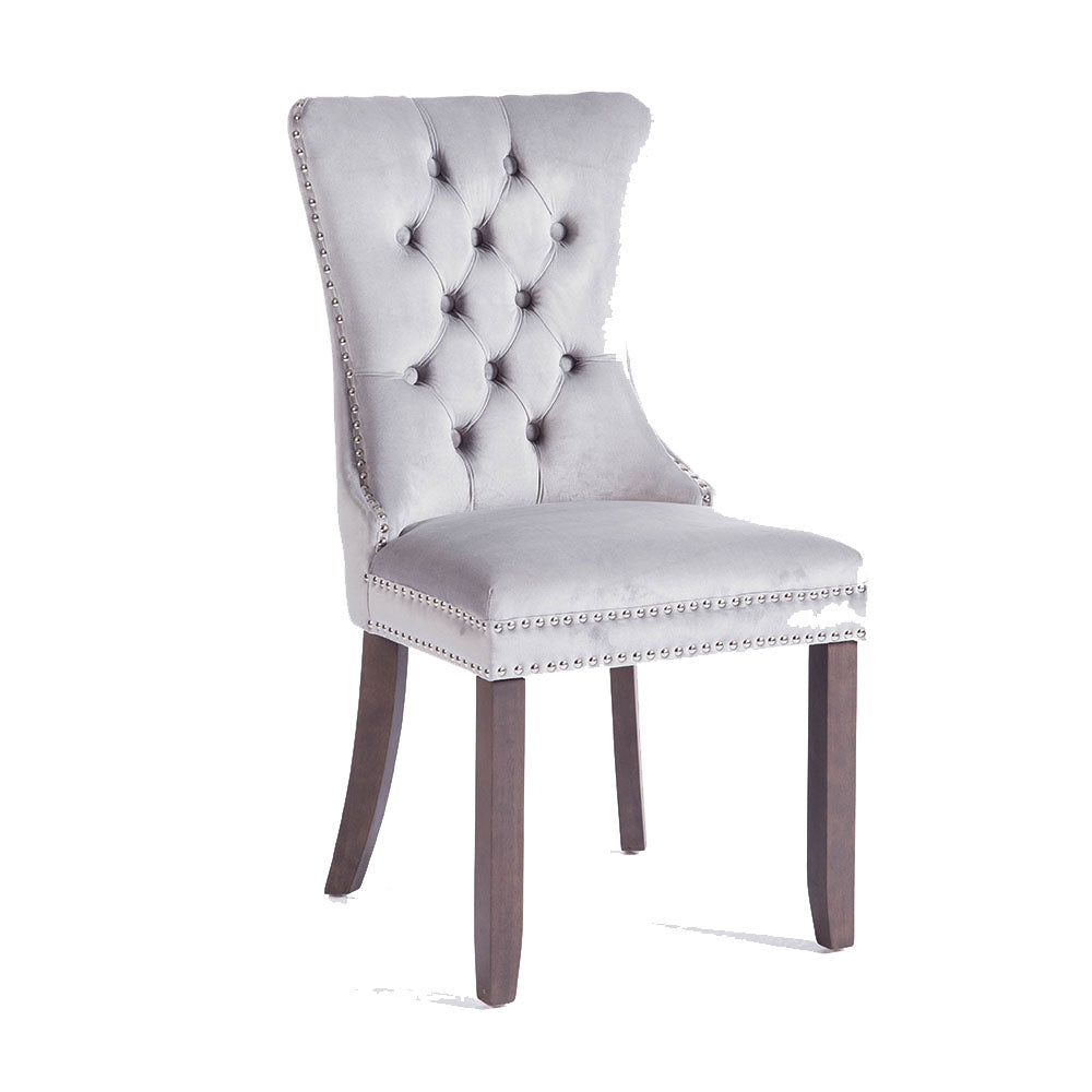 Kayla Velvet  dining chair with buttons  reduced