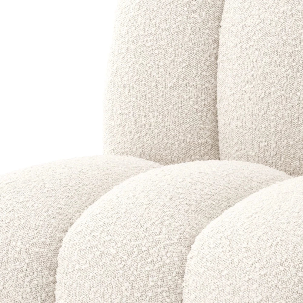 Kelly Dining Chair Boucle fabric by Eichholtz ex display REDUCED by 30%