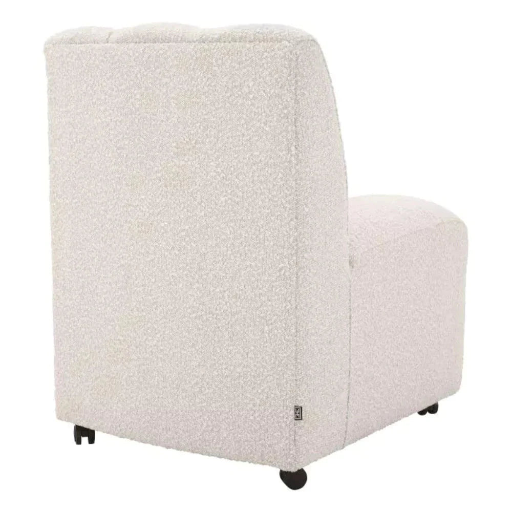 Kelly Dining Chair Boucle fabric by Eichholtz ex display REDUCED by 30%