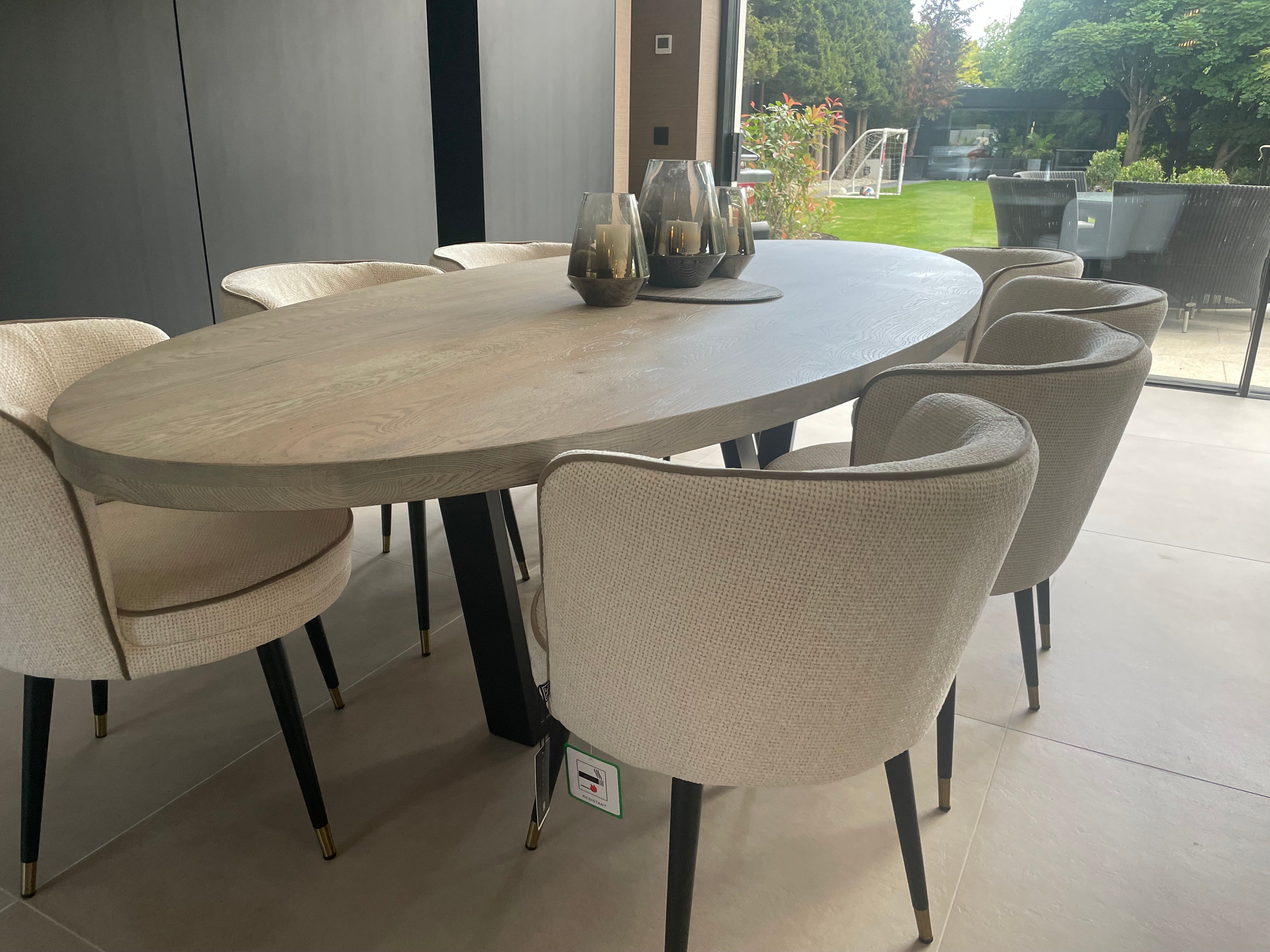 Kensington bespoke Oval Dining Table.-Renaissance Design Studio