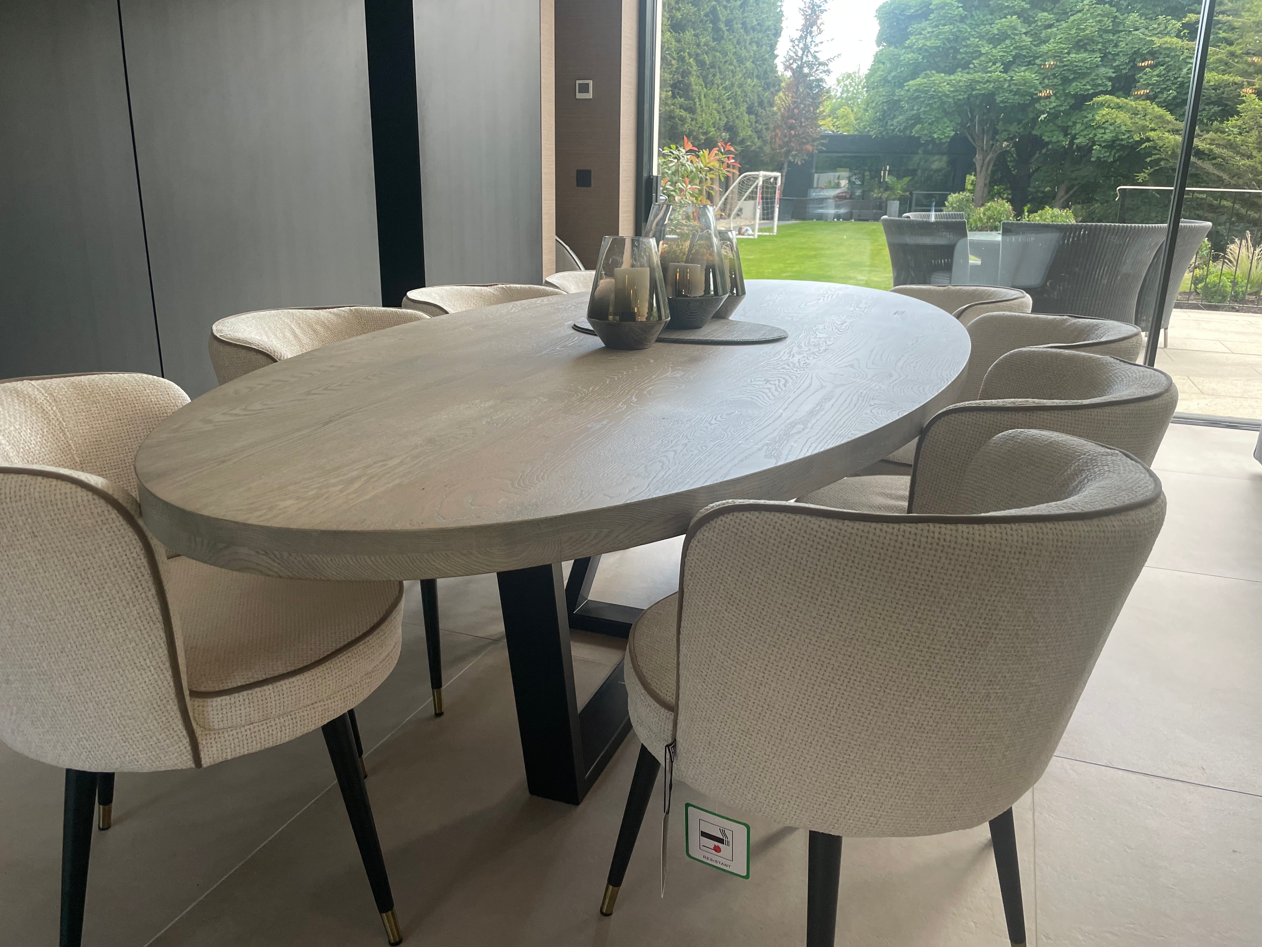 Kensington bespoke Oval Dining Table.-Renaissance Design Studio
