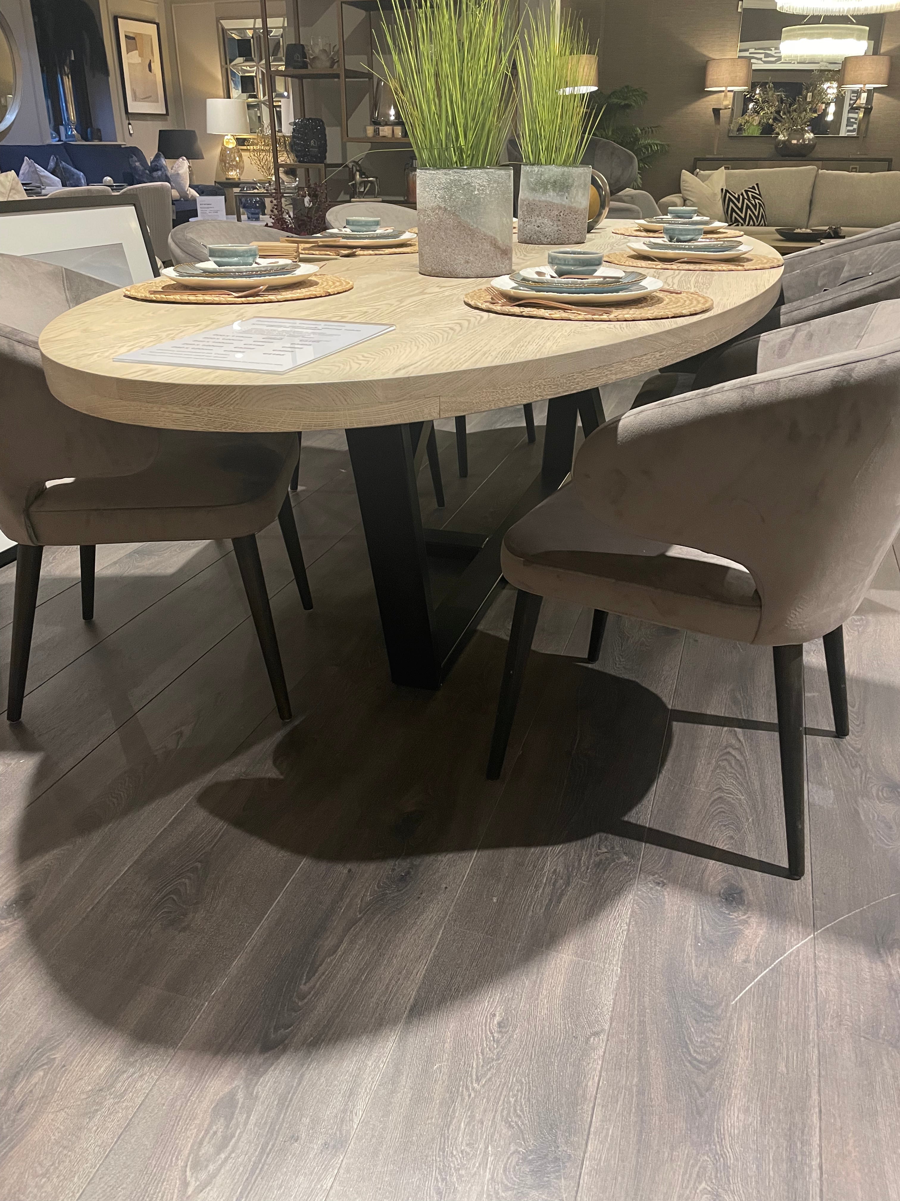 Kensington bespoke Oval Dining Table.-Renaissance Design Studio