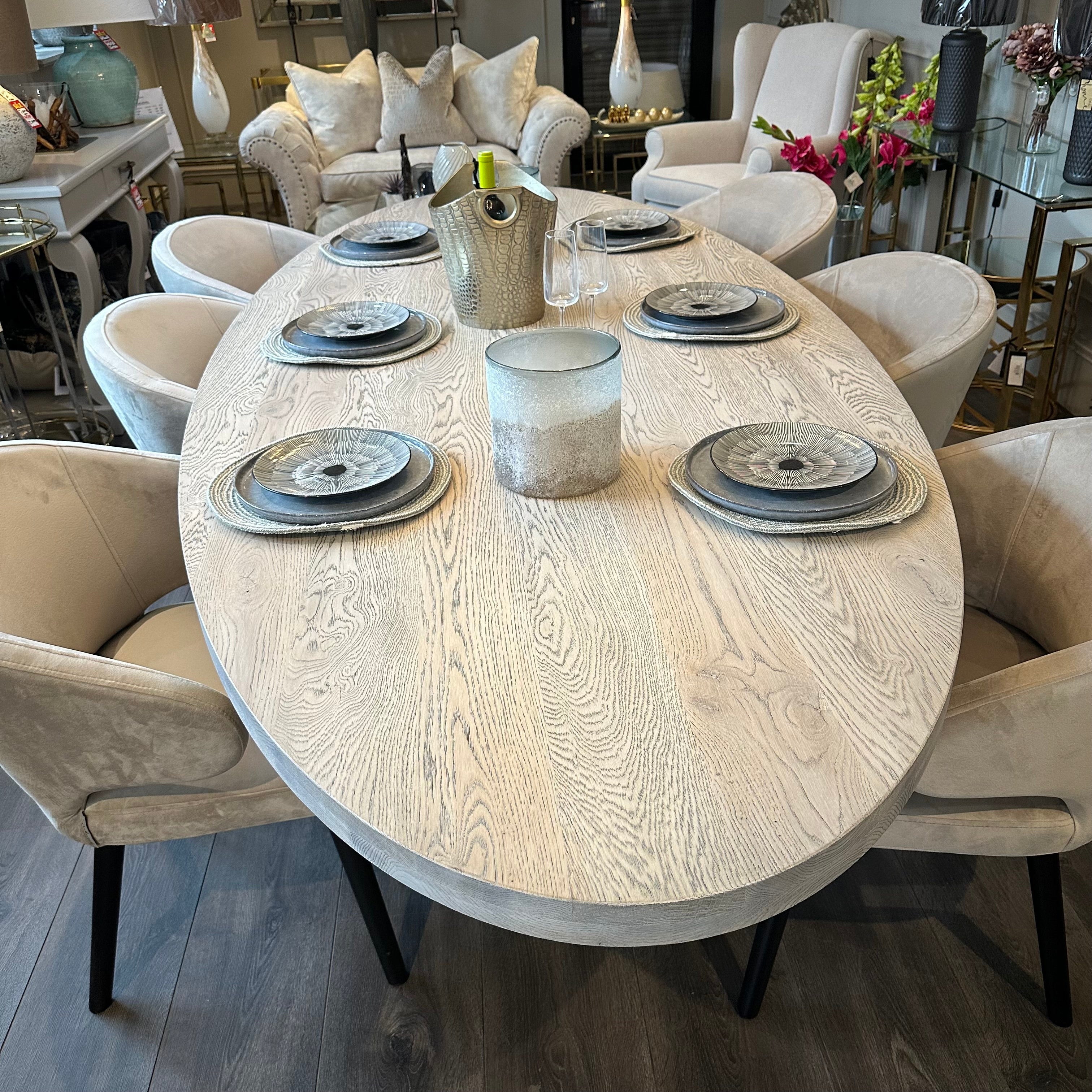 Kensington bespoke Oval Dining Table.-Renaissance Design Studio