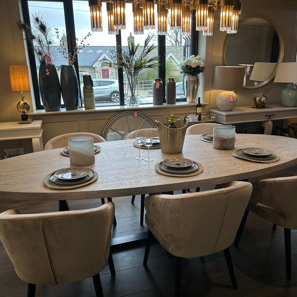 Kensington bespoke Oval Dining Table.-Renaissance Design Studio