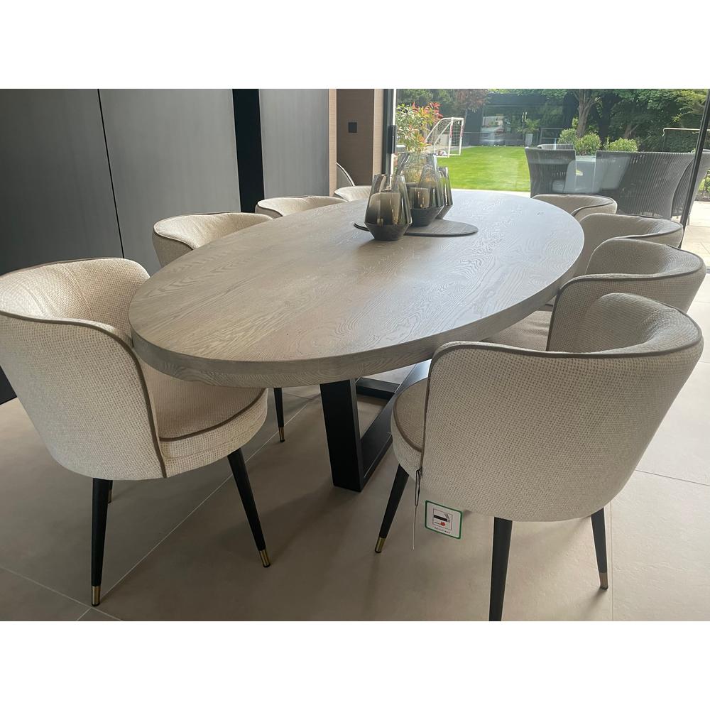 Kensington bespoke Oval Dining Table.-Renaissance Design Studio