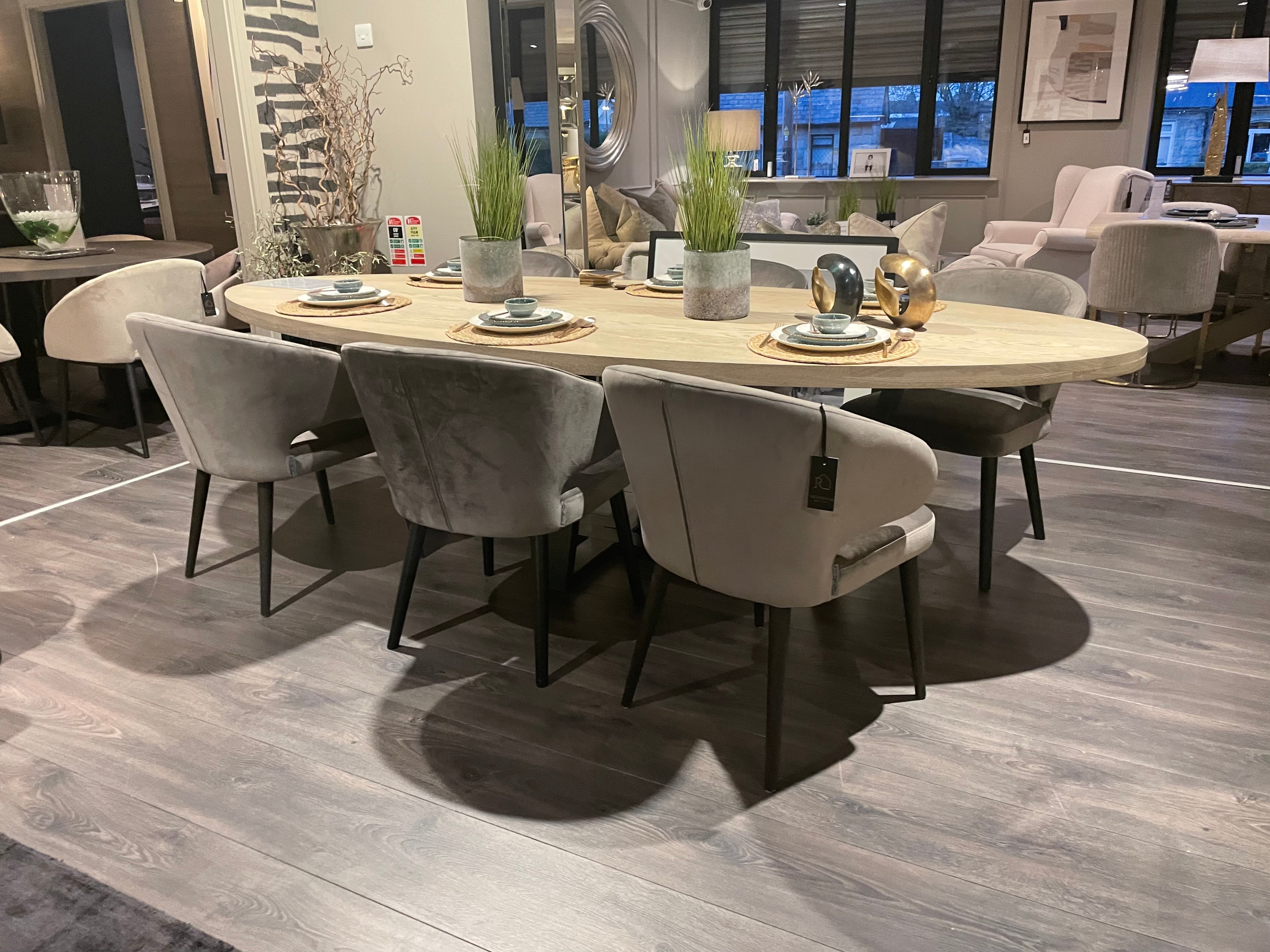 Kensington bespoke Oval Dining Table.-Renaissance Design Studio