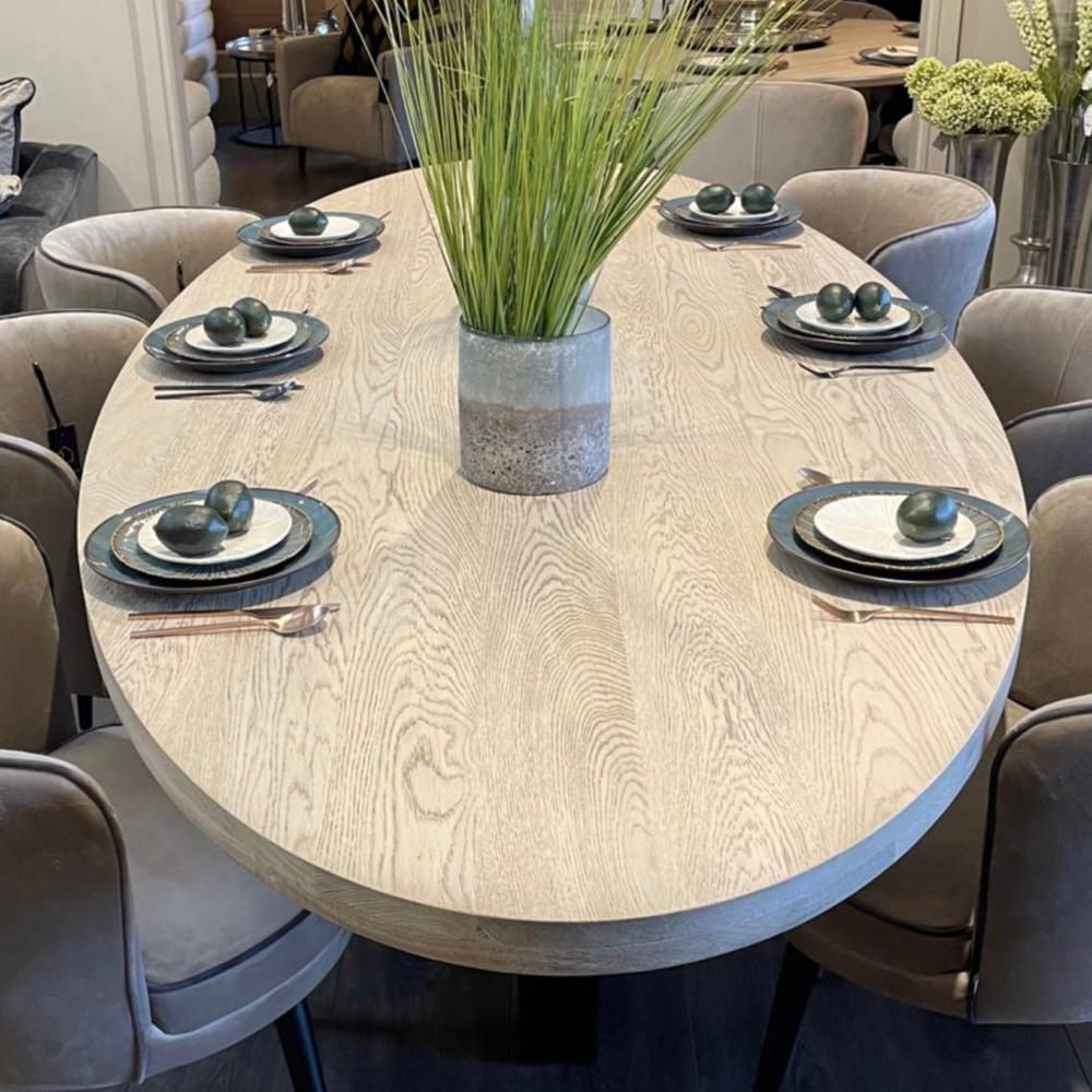 Kensington bespoke Oval Dining Table.-Renaissance Design Studio