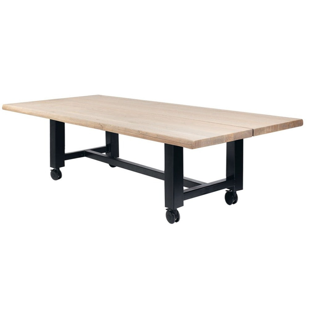 Kensington  trolley solid oak Dining Table in sizes up to 400 cm