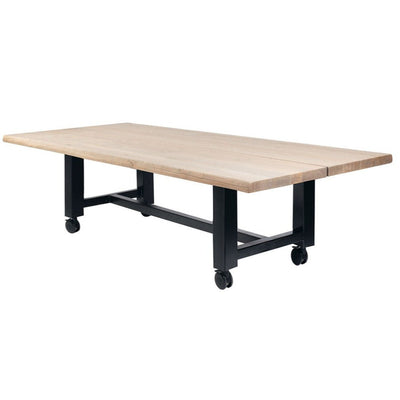 Kensington  trolley solid oak Dining Table in sizes up to 400 cm