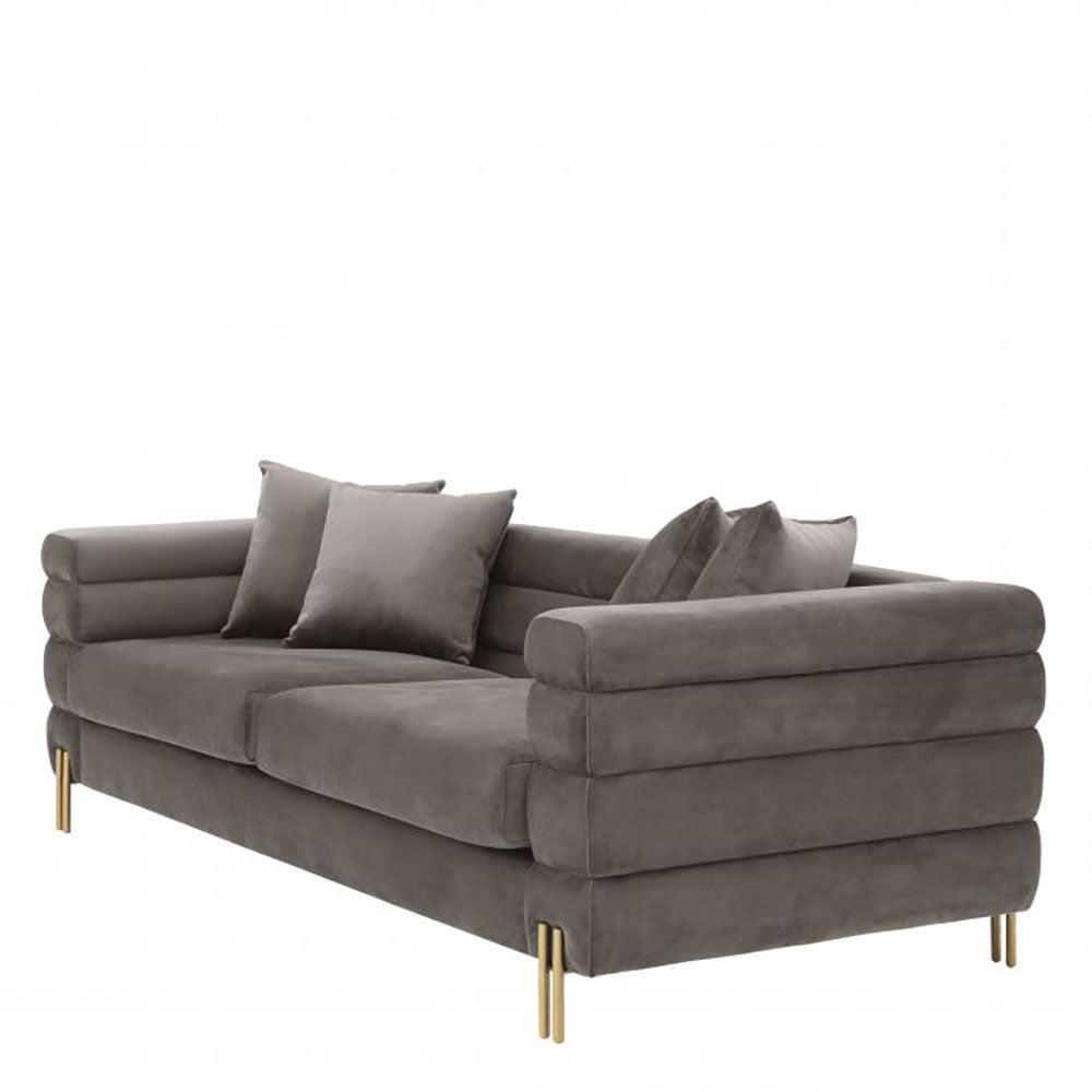 Kensington York Sofa with gold accents by Eichholtz. 10% off this in Grand Sale