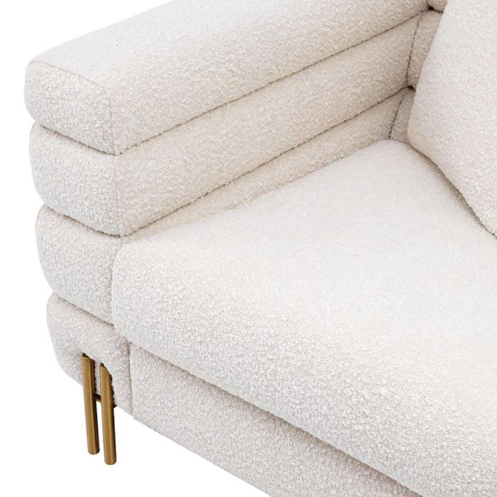 Kensington York Sofa with gold accents by Eichholtz. 10% off this in Grand Sale