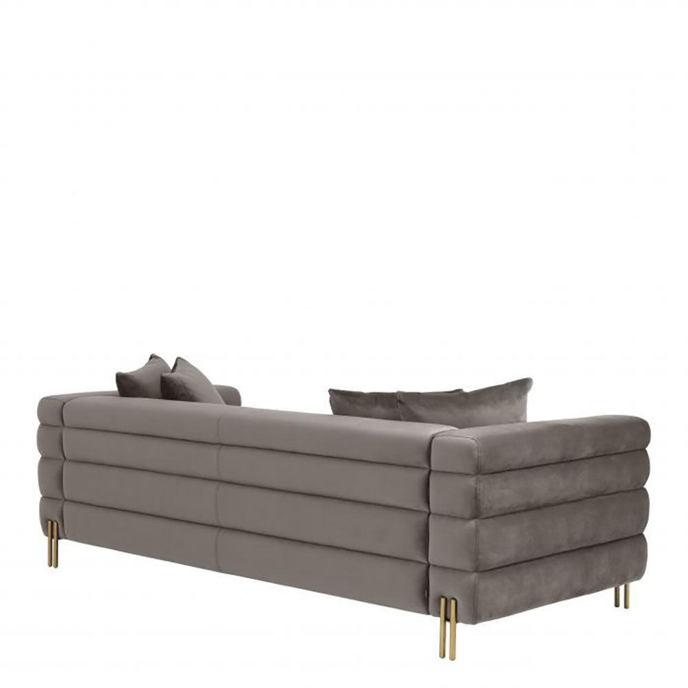 Kensington York Sofa with gold accents by Eichholtz. 10% off this in Grand Sale