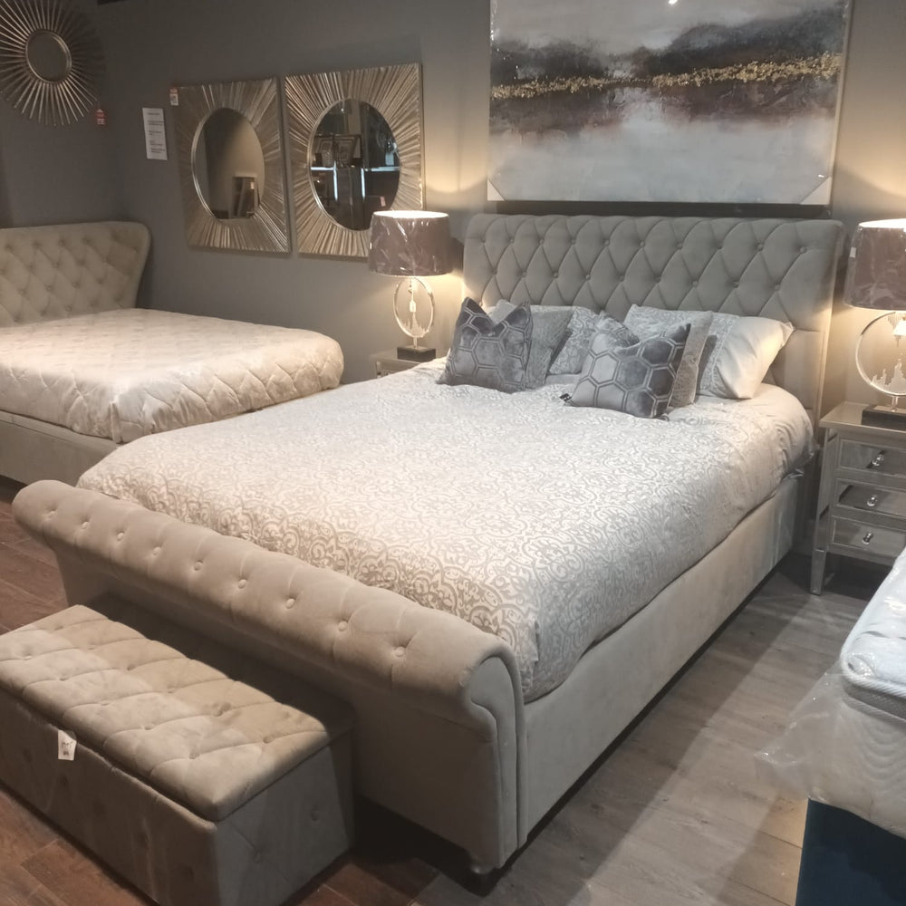 Kildare chesterfield bed  in grey Dublin  clearance  FLASH SALE