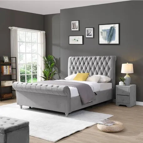 Kildare chesterfield bed  in grey Dublin  clearance  FLASH SALE