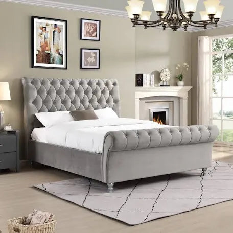 Kildare chesterfield bed  in grey Dublin  clearance  FLASH SALE