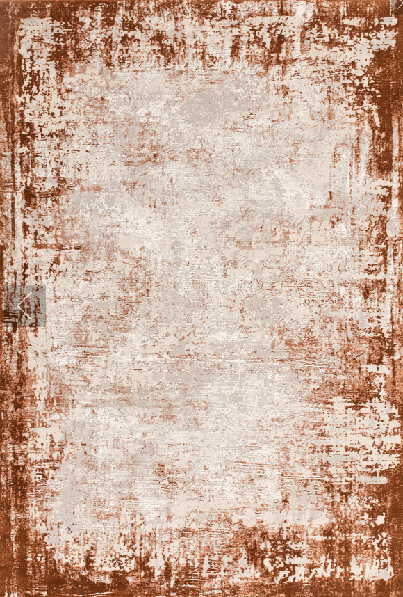 Kuza border designer contemporary textured Rug