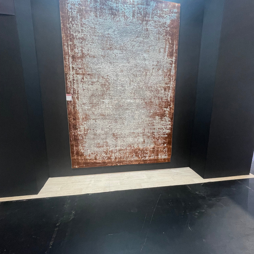Kuza border designer contemporary textured Rug