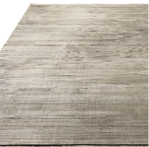 Kuza Plain Stripe Khaki rug-Renaissance Design Studio