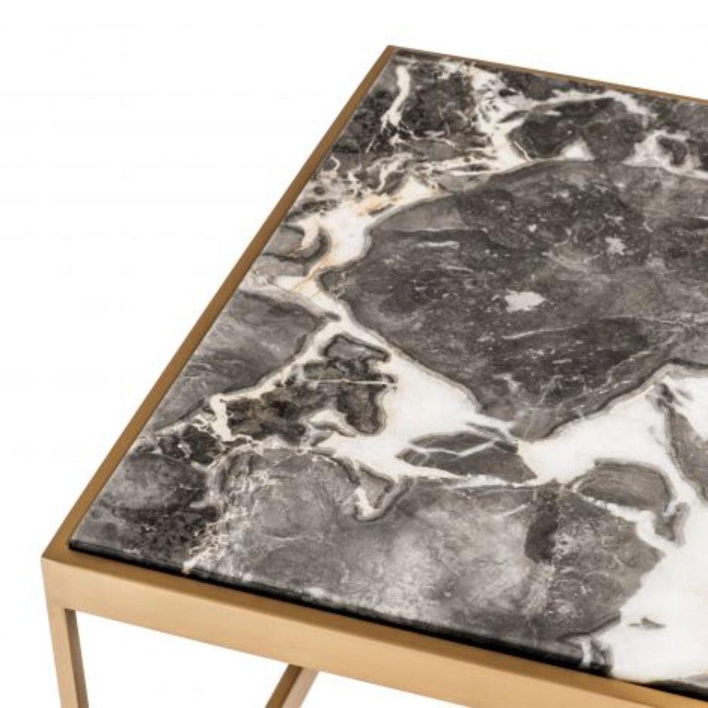 La Quinta Marble and brass Coffee Table by Eichholtz