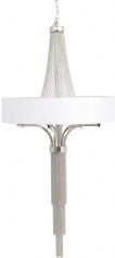 Langan table lamp in nickel with black shade Clearance