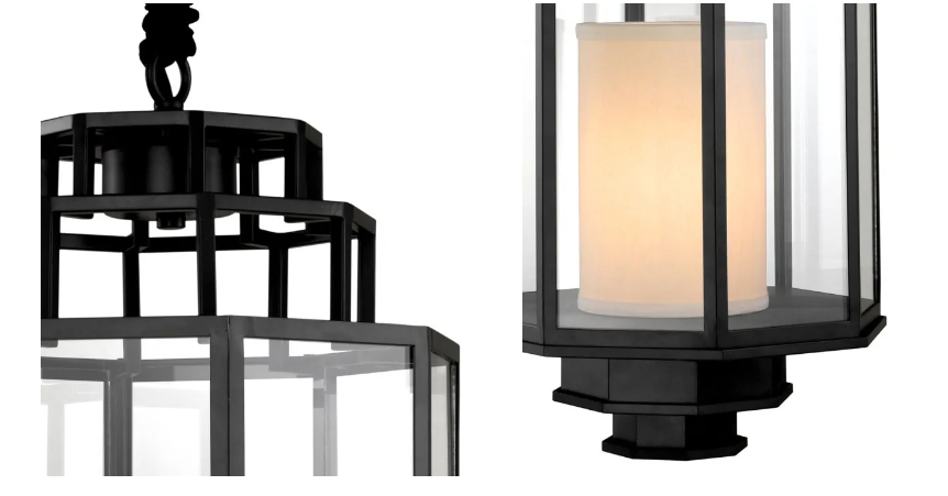 Lantern Monticello M Black by Eichholtz - 25% off this-Renaissance Design Studio