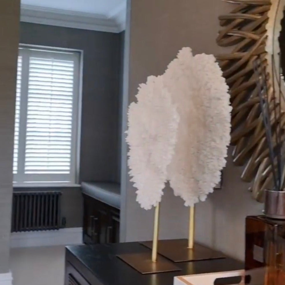 Large Faux Coral on brass colour stand discontinued