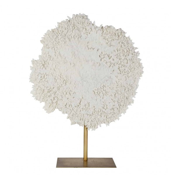 Large Faux Coral on brass colour stand