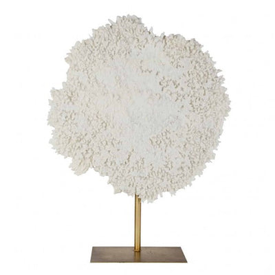 Large Faux Coral on brass colour stand