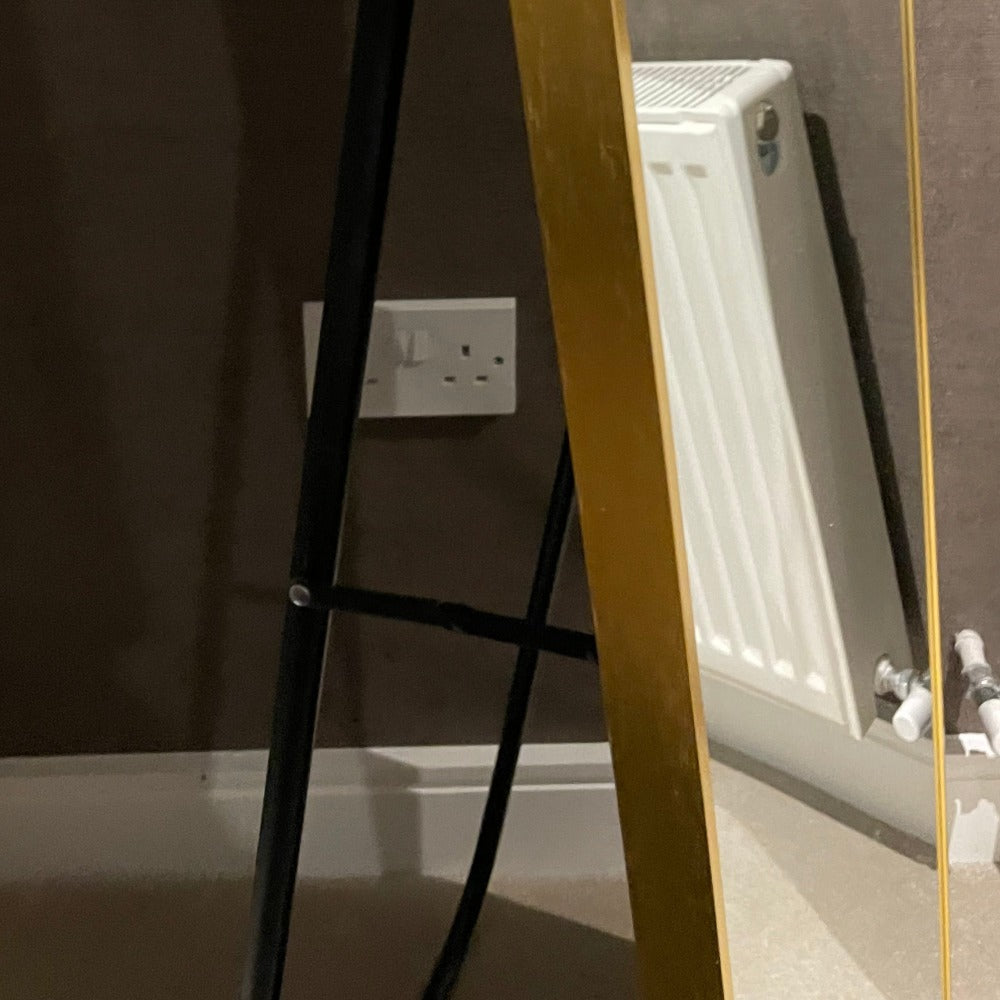 Large Karl arch top Dressing Mirror on stand in gold or black special purchase Click N Collect
