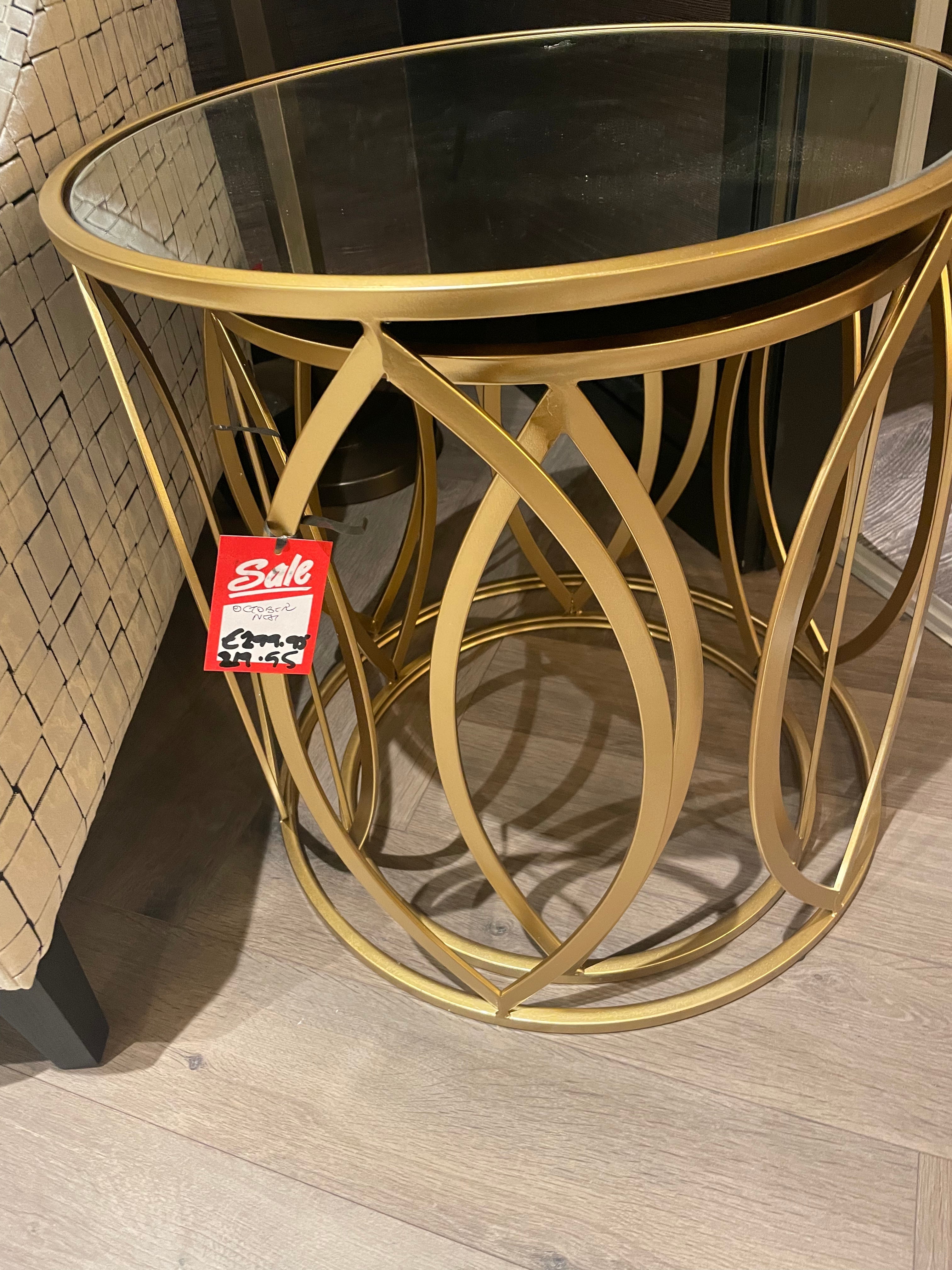 Large nest October 2 gold tables-Renaissance Design Studio