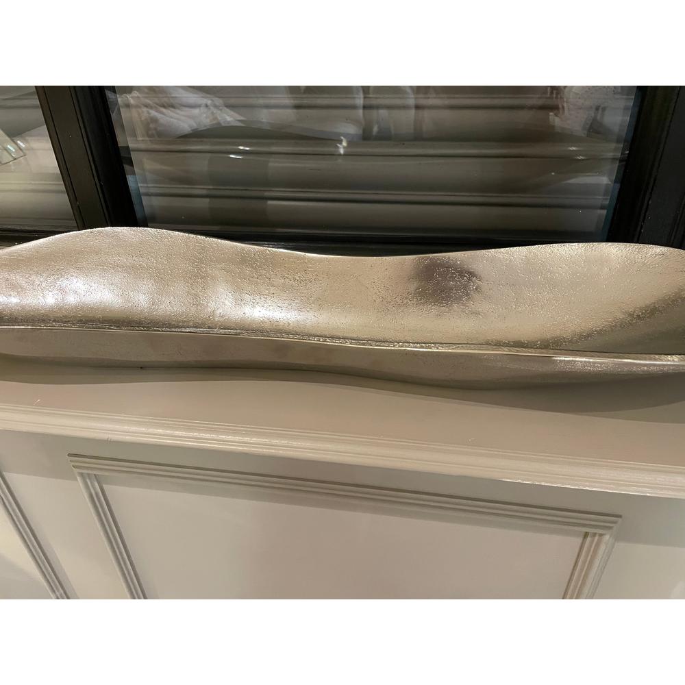 Large Nickel Leaf Dish-Renaissance Design Studio