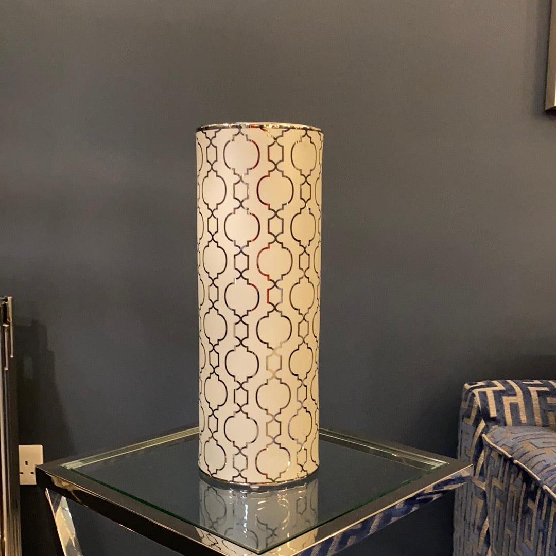 Large silver marrakech vase Instore collection-Renaissance Design Studio
