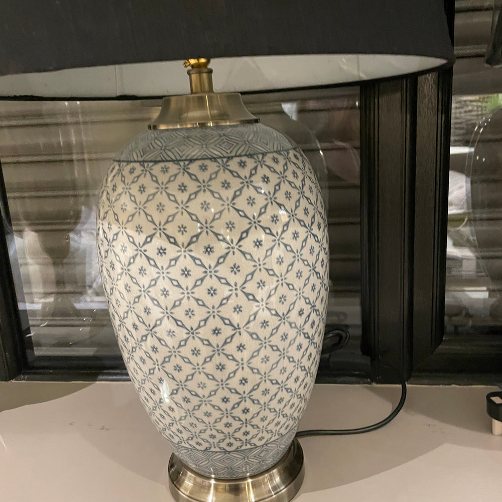 Lattice pattern  lamp ex display sold in a pair only Price ea