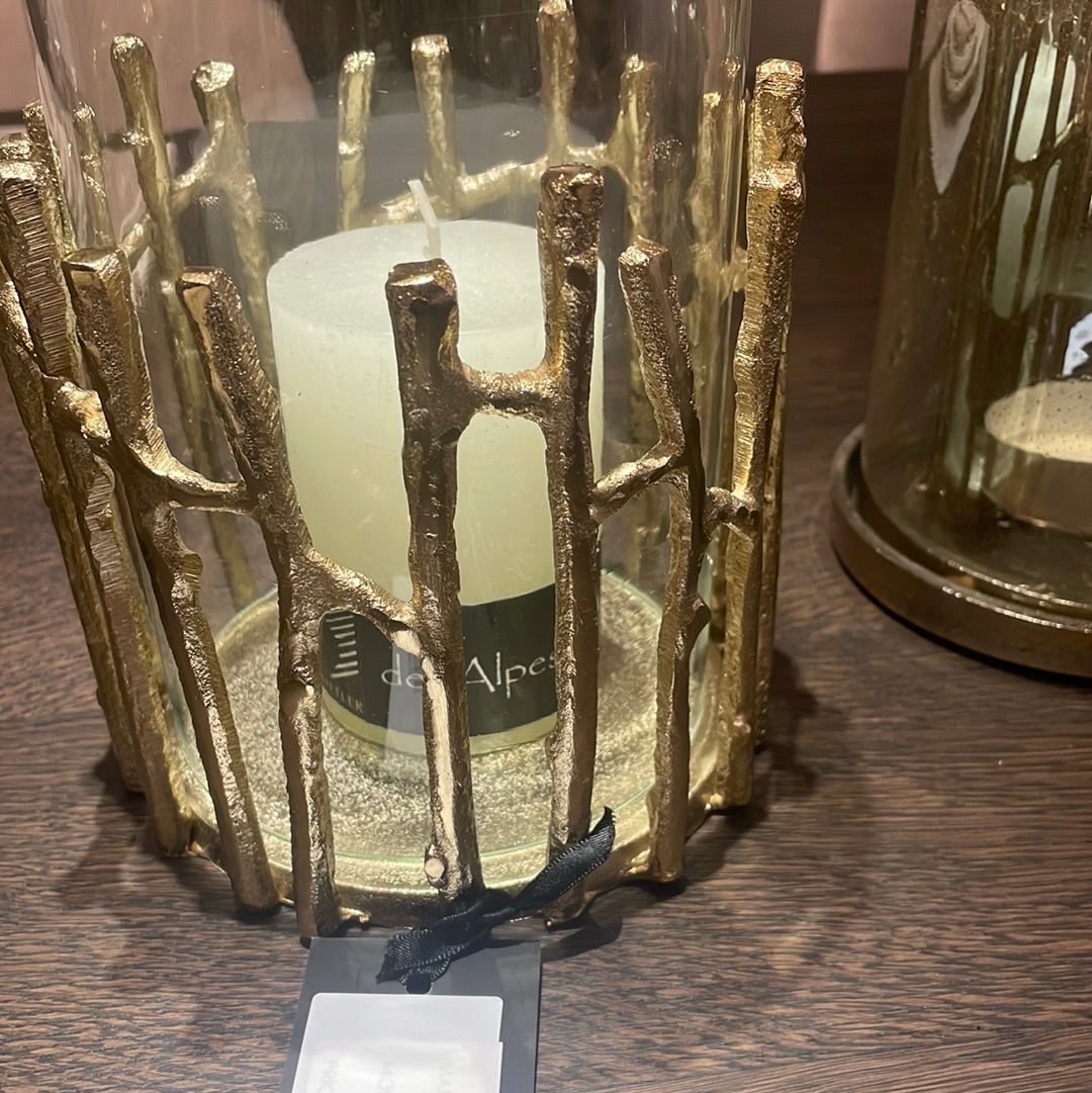 Laurie gold Hurricane in choice of sizes-Candle Holders-Renaissance Design Studio