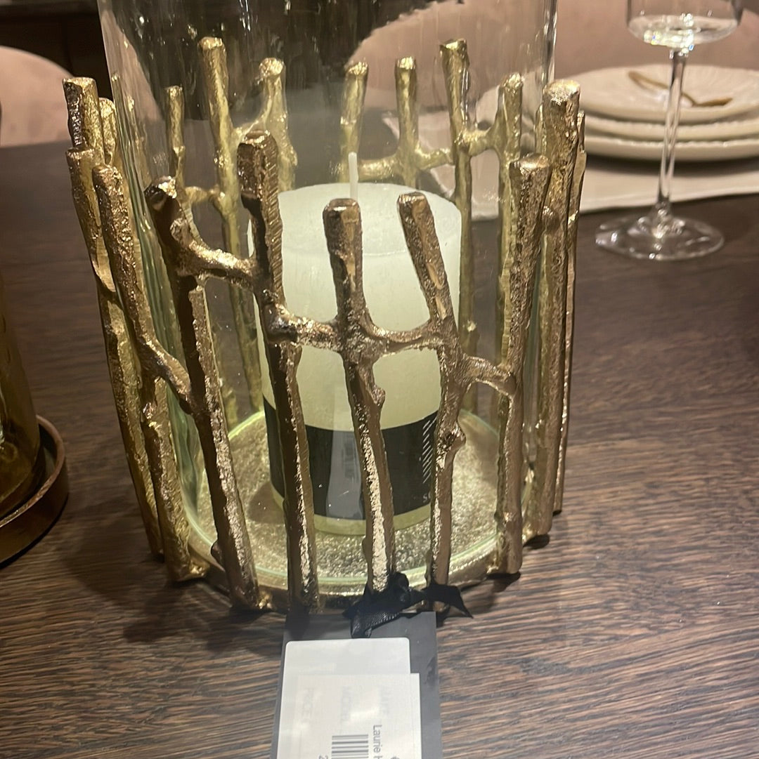Laurie gold Hurricane in choice of sizes-Candle Holders-Renaissance Design Studio