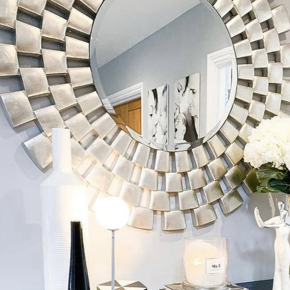 Laviana Mirror round 121 cm by RV Astley-Mirror-Renaissance Design Studio