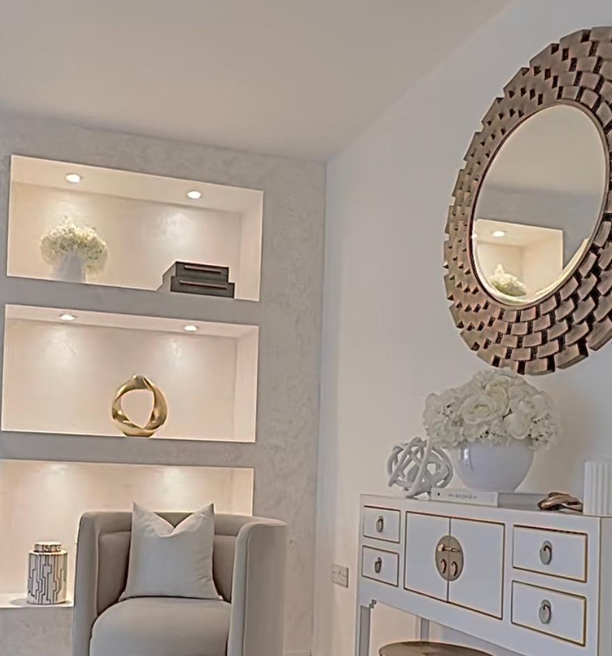 Laviana Mirror round 121 cm by RV Astley-Mirror-Renaissance Design Studio