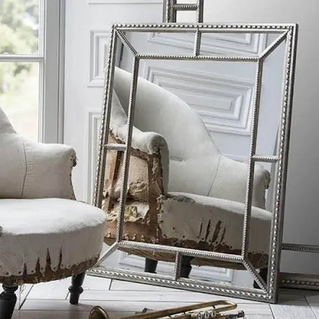 Lawson pewter mirror last one 77.5 x 97.5-Renaissance Design Studio