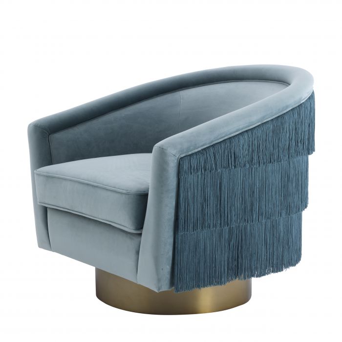 Le Vante occasional chair in glam velvet by Eichholtz-Armchair-Renaissance Design Studio